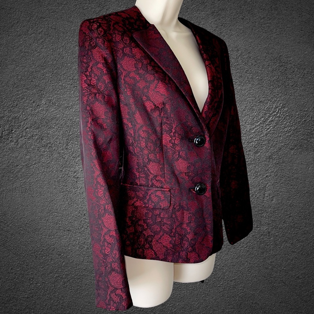 Evan Picone Black Label Victorian Design Blazer - Picture 2 of 10